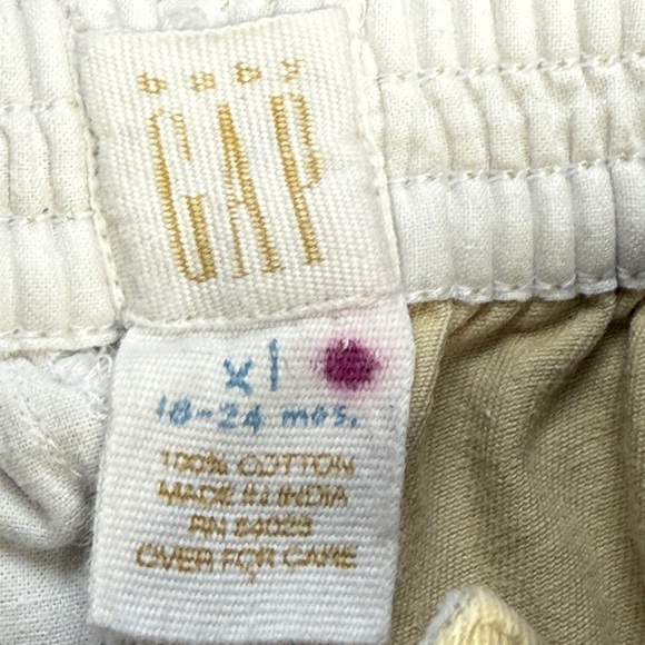 Baby Gap Toddler Boys Basic Classic Khaki Chinos Elastic Waistband 18-24 Mths - Picture 5 of 9